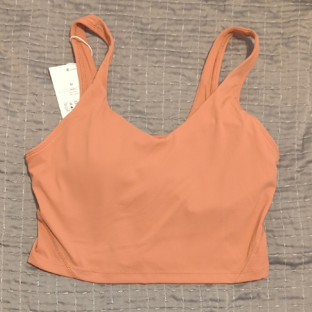 HALARA Peach Crop Top